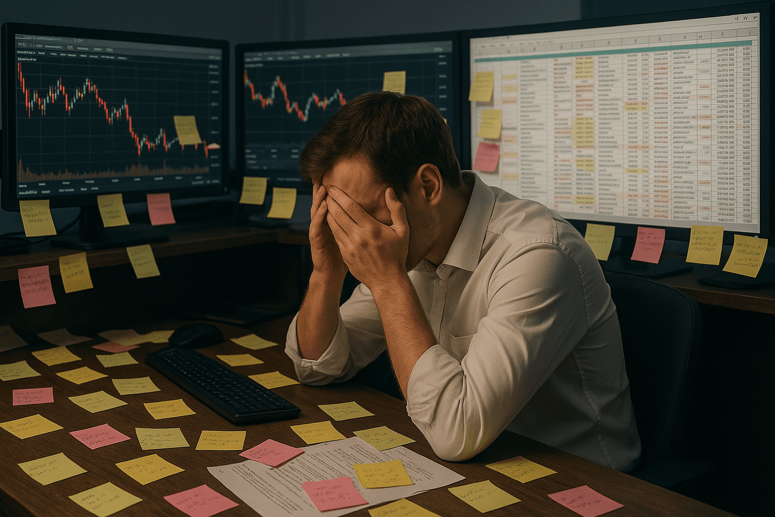Split screen showing cluttered desktop with scattered Excel files versus clean organized BacktestBase dashboard